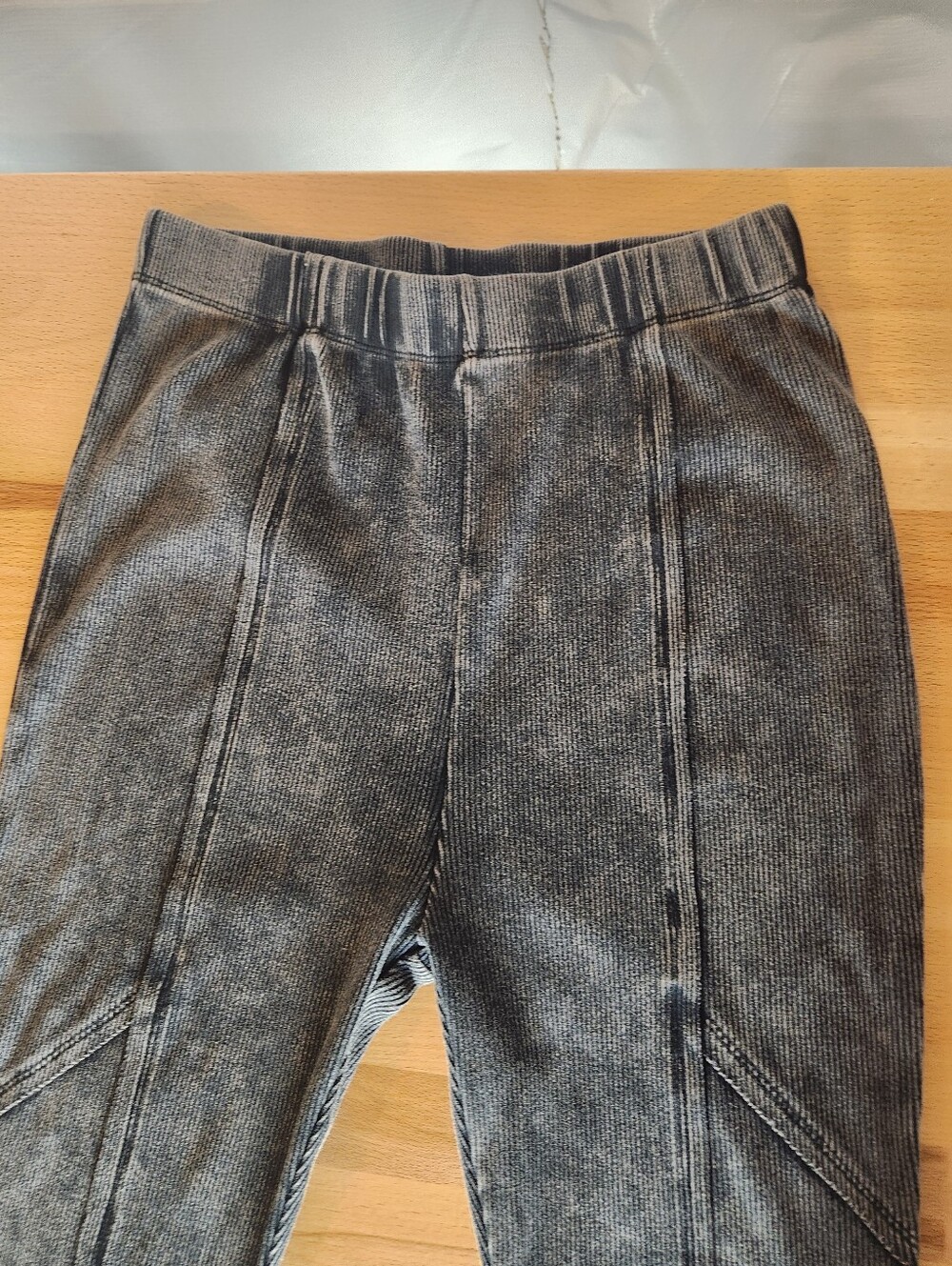 Fashion Nova New Times Ribbed Legging Set 2X Black Acid Wash NWT Y2K Athleisure - Picture 9 of 15